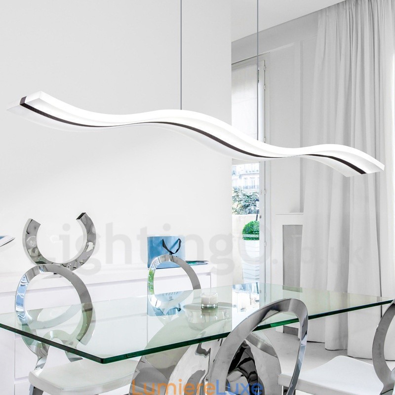 Suspension linéaire à intensité variable avec télécommande au design moderne