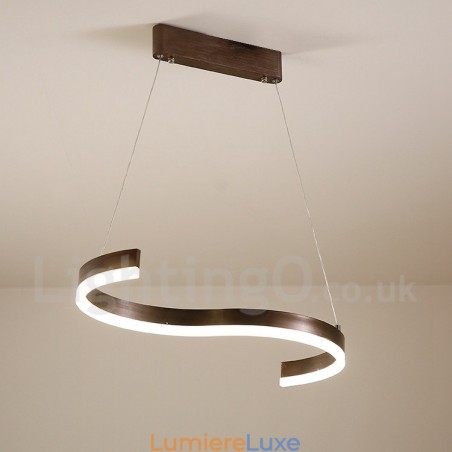 Suspension linéaire à intensité variable avec télécommande au design moderne Suspension linéaire à intensité variable avec télécommande au design moderne