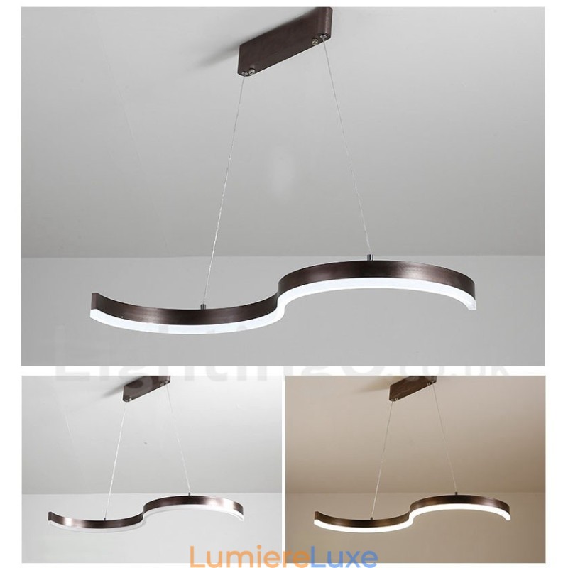 Suspension linéaire à intensité variable avec télécommande au design moderne