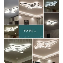 Plafonnier ovale moderne et contemporain en aluminium à intensité variable, idéal pour un salon, une chambre ou une applique murale.