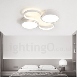 Plafonnier encastré en aluminium moderne et contemporain à intensité variable pour salon, chambre à coucher, peut également être utilisé comme applique murale.
