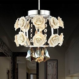 Lustre Cristal Moderne Contemporain Lanterne Métal 1 Lumière
