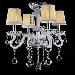 Lustre en cristal de style mini moderne contemporain country globe traditionnel classique tambour île verre