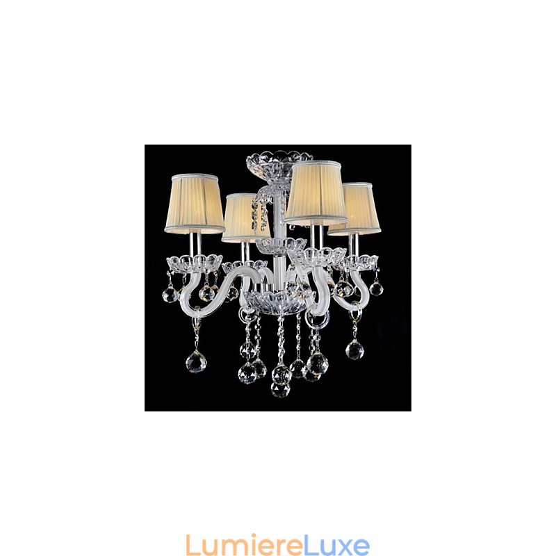 Lustre en cristal de style mini moderne contemporain country globe traditionnel classique tambour île verre