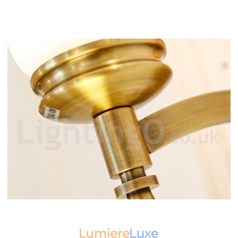 Lustre suspendu en laiton pur, luxueux, rustique, rétro, vintage, en pierre, avec abat-jour en verre