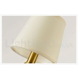Lustre suspendu luxueux en laiton pur, rustique, rétro, vintage, en céramique, avec abat-jour en tissu