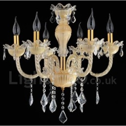 Lustre suspendu en cristal luxueux, moderne et contemporain