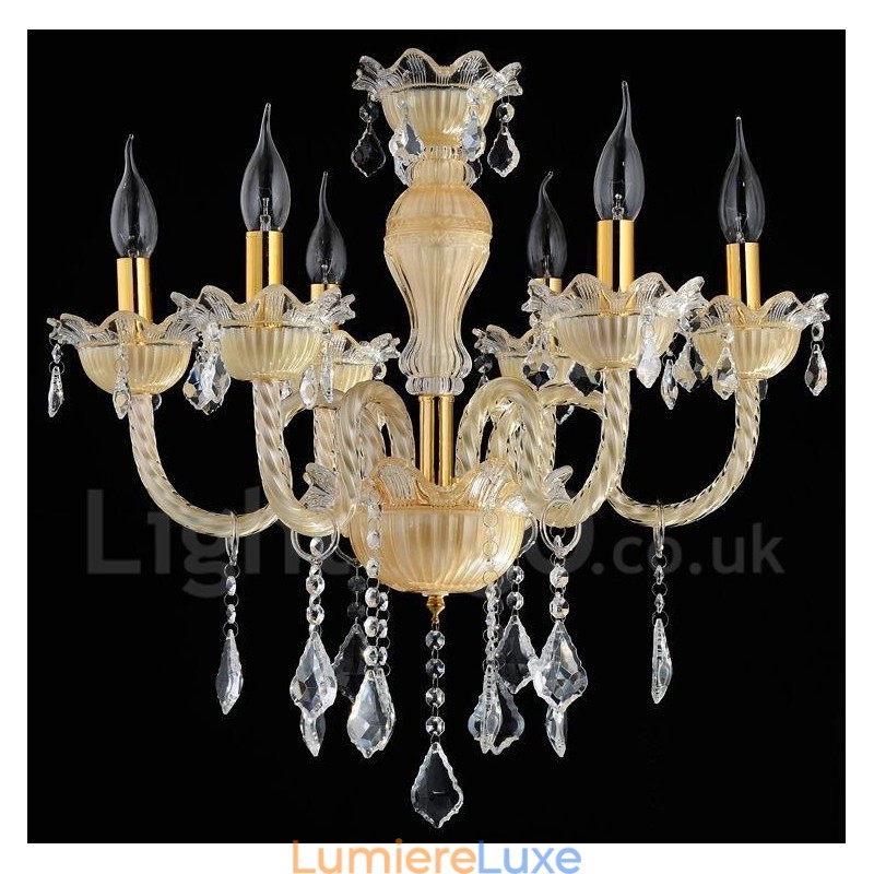 Lustre suspendu en cristal luxueux, moderne et contemporain
