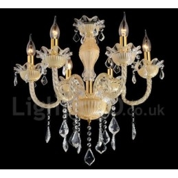 Lustre suspendu en cristal luxueux, moderne et contemporain