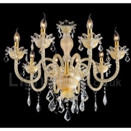 Lustre suspendu en cristal luxueux, moderne et contemporain