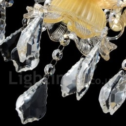 Lustre suspendu en cristal luxueux, moderne et contemporain