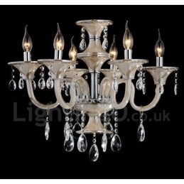 Lustre suspendu en cristal luxueux, moderne et contemporain
