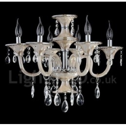 Lustre suspendu en cristal luxueux, moderne et contemporain