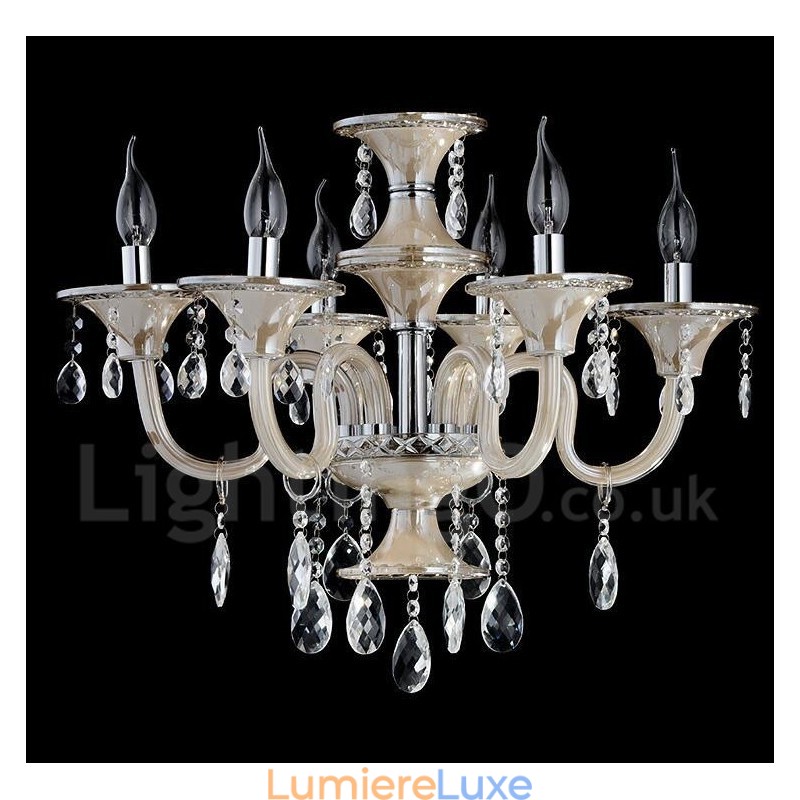 Lustre suspendu en cristal luxueux, moderne et contemporain