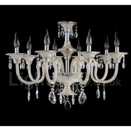 Lustre suspendu en cristal luxueux, moderne et contemporain