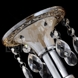 Lustre suspendu en cristal luxueux, moderne et contemporain