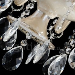 Lustre suspendu en cristal luxueux, moderne et contemporain