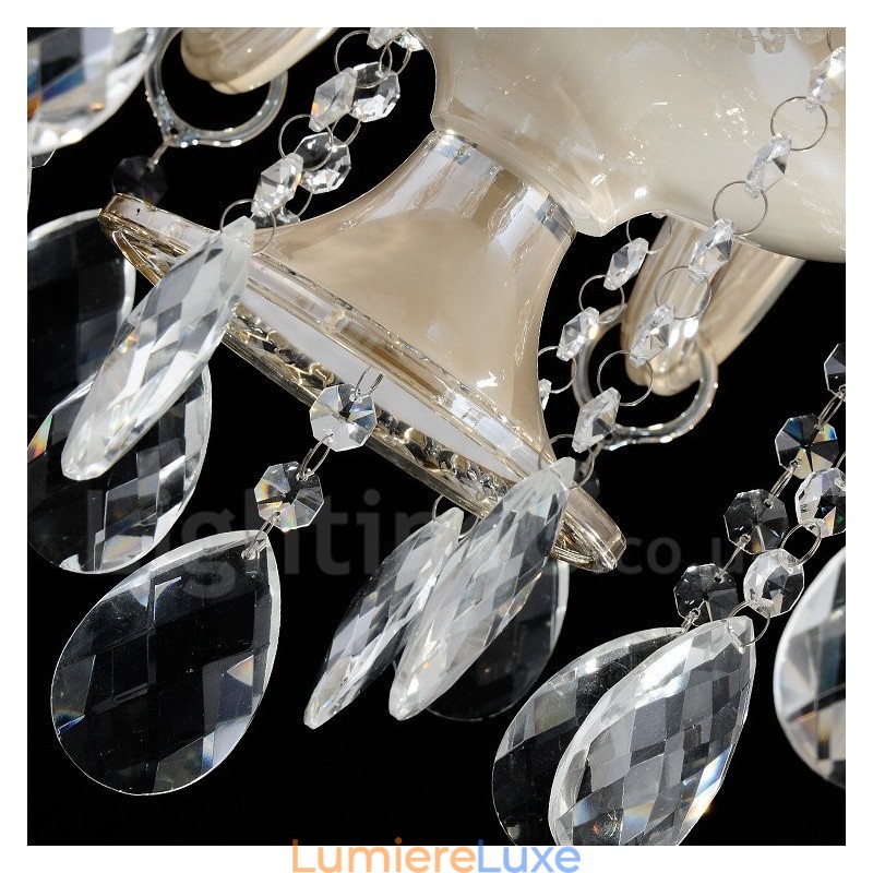 Lustre suspendu en cristal luxueux, moderne et contemporain