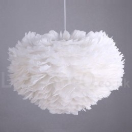 Lustre à plumes multicolores, suspension moderne et contemporaine