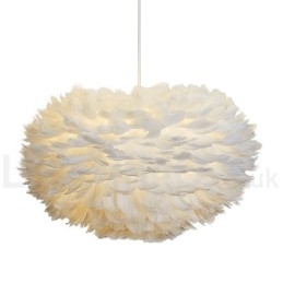 Lustre à plumes multicolores, suspension moderne et contemporaine