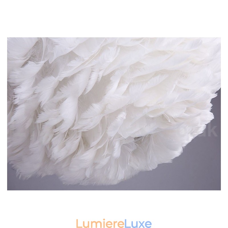 Lustre à plumes multicolores, suspension moderne et contemporaine