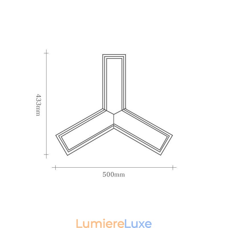 Suspension triangulaire moderne en bois
