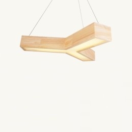 Suspension triangulaire moderne en bois