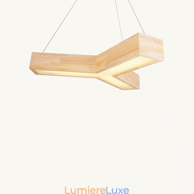 Suspension triangulaire moderne en bois