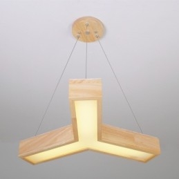Suspension triangulaire moderne en bois