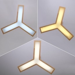 Suspension triangulaire moderne en bois
