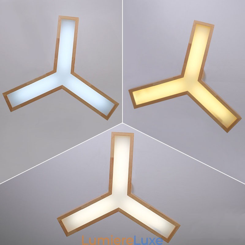 Suspension triangulaire moderne en bois