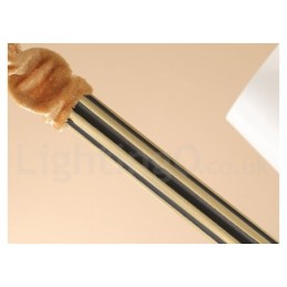 Lustre suspendu luxueux en laiton pur, style rustique rétro vintage, avec abat-jour en verre