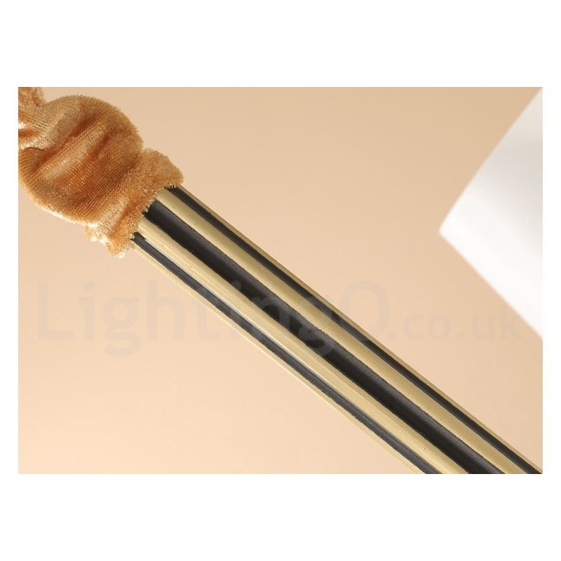 Lustre suspendu luxueux en laiton pur, style rustique rétro vintage, avec abat-jour en verre