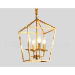 Suspension rustique en laiton pur de style nordique
