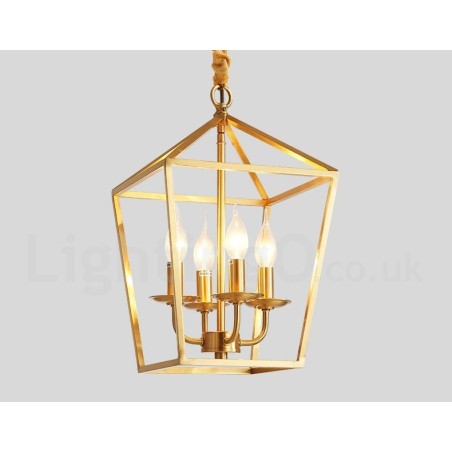 Suspension rustique en laiton pur de style nordique Suspension rustique en laiton pur de style nordique