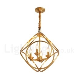 Suspension en laiton pur de style nordique rustique