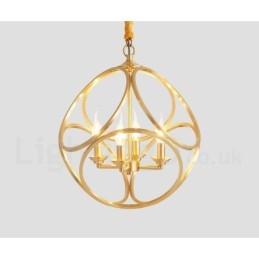 Suspension en laiton pur de style nordique rustique