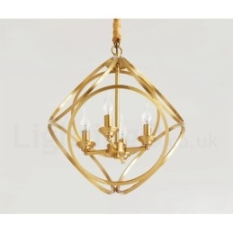 Suspension en laiton pur de style nordique rustique