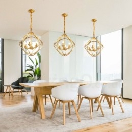 Suspension en laiton pur de style nordique rustique