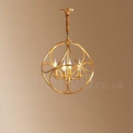 Suspension en laiton pur de style nordique rustique