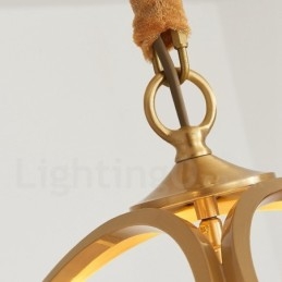 Suspension en laiton pur de style nordique rustique