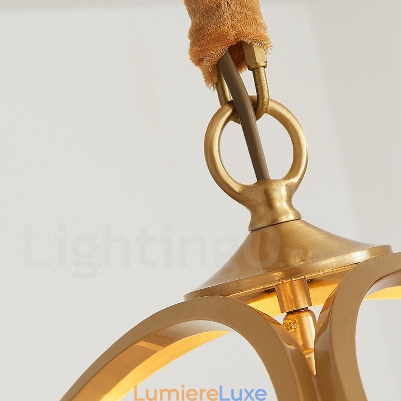 Suspension en laiton pur de style nordique rustique