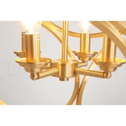 Suspension en laiton pur de style nordique rustique