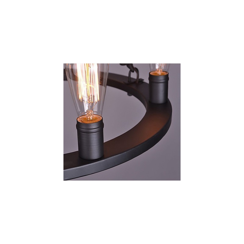 Suspension vintage en corde style loft, lampe industrielle créative, décoration de style américain