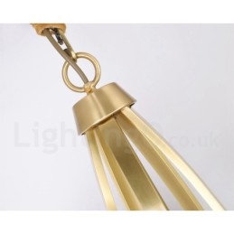 Lustre suspendu luxueux en laiton pur à 15 lumières, style rustique rétro vintage, avec abat-jour en verre