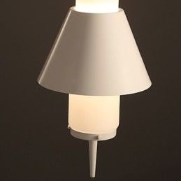 Suspension en métal moderne et contemporaine à 2 lampes de style mini