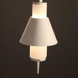 Suspension en métal moderne et contemporaine à 2 lampes de style mini
