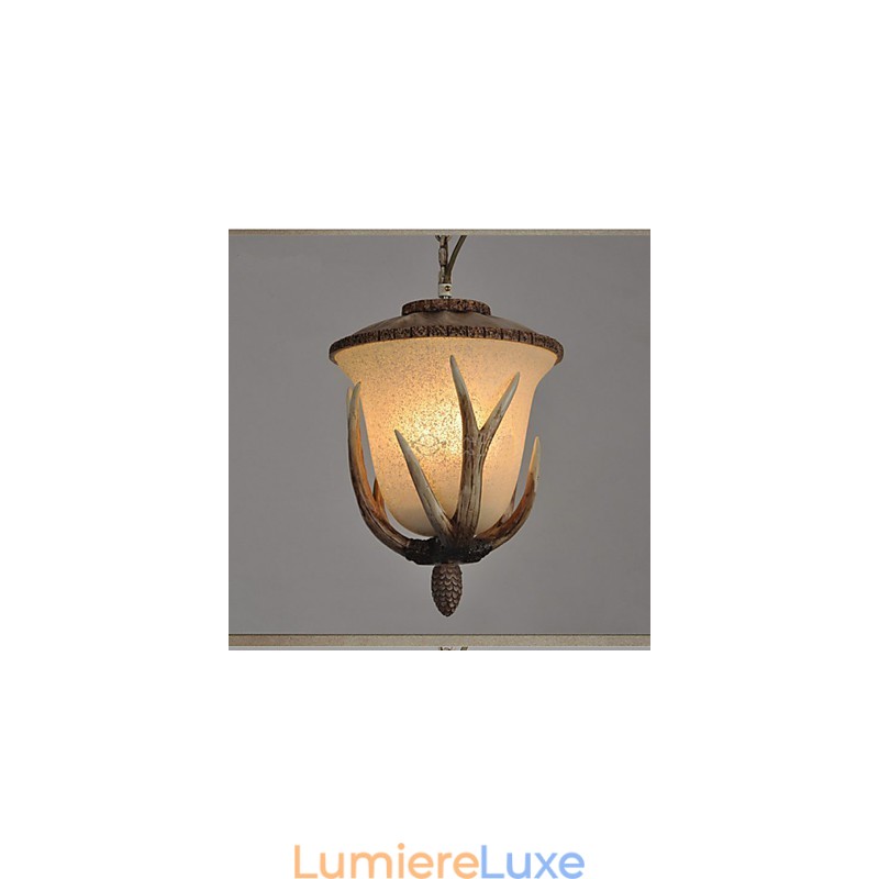 Lustre à une tête, lampe suspendue