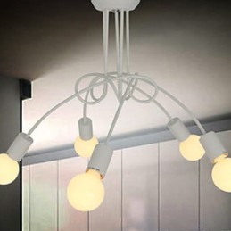 Lustre en métal peint contemporain moderne