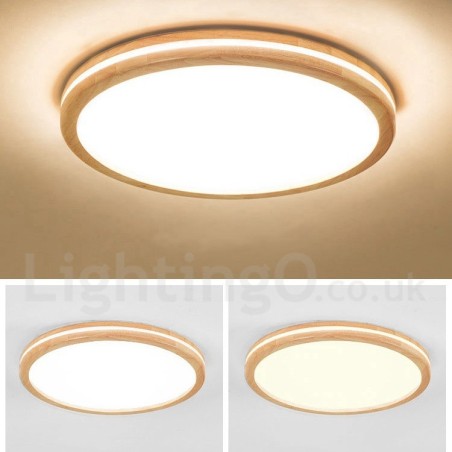 Plafonnier rond en bois à intensité variable avec lentille, style nordique contemporain moderne, montage encastré, avec abat-jour en acrylique et télécommande, peut également être utilisé comme applique murale. Plafonnier rond en bois à intensité variable avec lentille, style nordique contemporain moderne, montage encastré, avec abat-jour en acrylique et télécommande, peut également être utilisé comme applique murale.